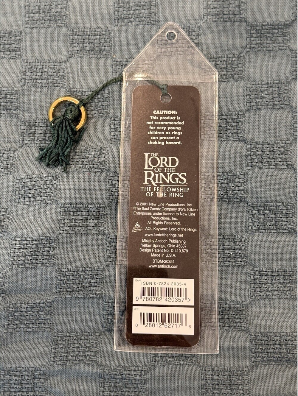 LOTR Boromir Bookmark Antioch Publishing 2001 Fellowship of the Ring Tassel - Picture 2 of 2